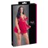 Cottelli Plus Size - crvena čipkasta babydoll haljina - 3XL