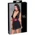 Cottelli Bondage - čipkasta babydoll haljina s ovratnikom (crna)