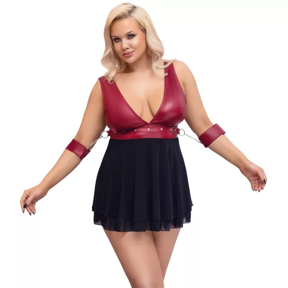 Cottelli Bondage Plus Size - babydoll (crvena)