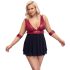 Cottelli Bondage Plus Size - crvena babydoll haljina