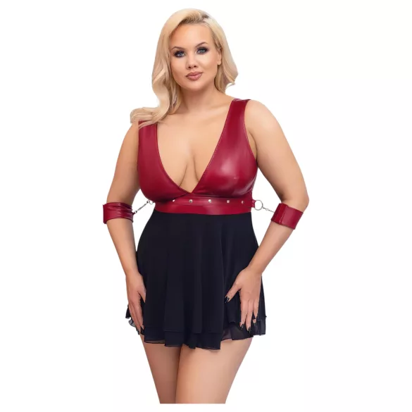 Cottelli Bondage Plus Size - babydoll (crvena)