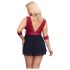Cottelli Bondage Plus Size - crvena babydoll haljina