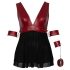 Cottelli Bondage Plus Size - crvena babydoll haljina