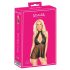 Kissable - čipkasti babydoll s ovratnikom (crna) - L/XL