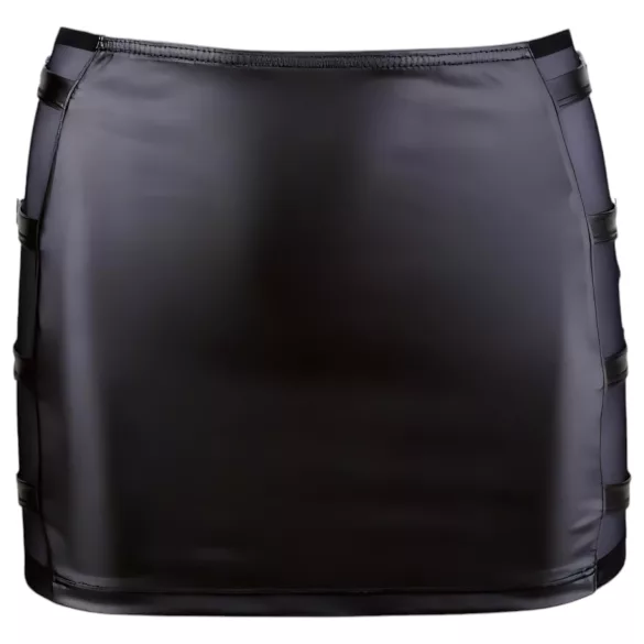 Cottelli - mini suknja s kopčom - sjajna - crna - L