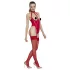 Black Level - otvoreni body s ovratnikom - crveni