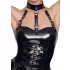 Black Level - seksi body s ovratnikom - crno - L