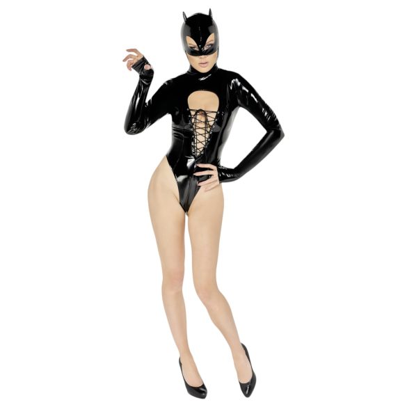 Crni Velvet - Batwoman crni body dugih rukava