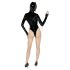 Black Velvet - crna Batwoman body s dugim rukavima - L