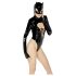 Black Velvet - crna Batwoman body s dugim rukavima - L
