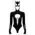 Black Velvet - crna Batwoman body s dugim rukavima - XL