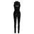 Black Level - sjajni kombinezon s patentom (crni) - M