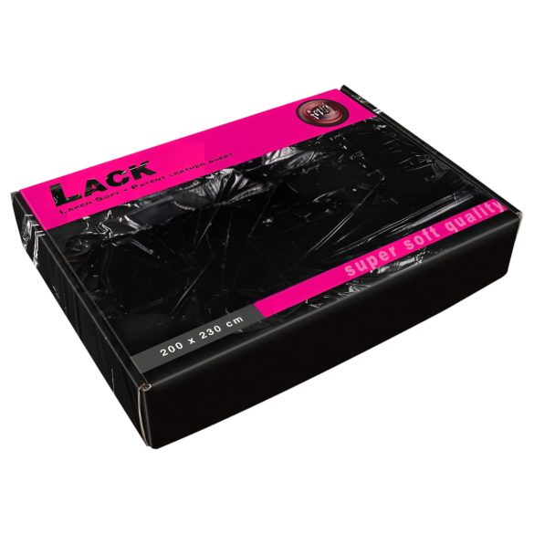 Lakirana posteljina - super mekana - 200x230 cm (crna)