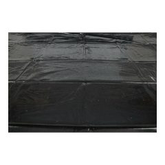 Sjajna, gumirana plahta - crna (160 x 200 cm)