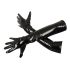 Black Level - sjajene crne rukavice - L