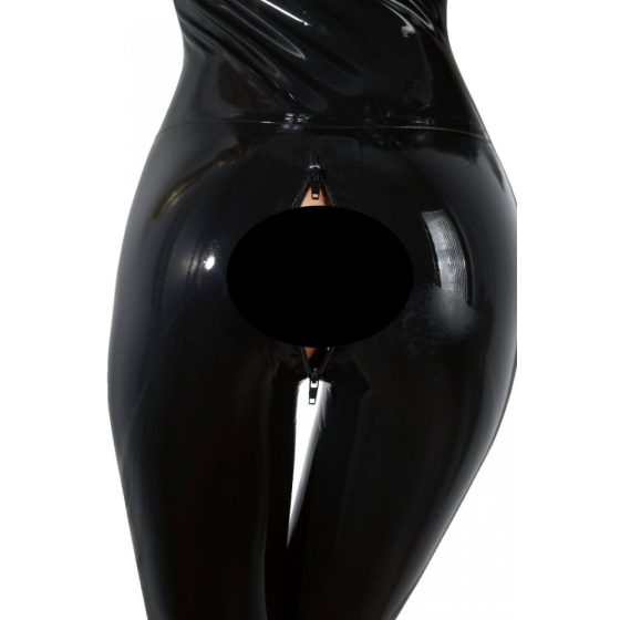 LATEX - ženski kombinezon dugih rukava (crni) - XL