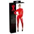 LATEX - dugorukavni ženski kombinezon (crveni) - M