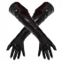LATEX - duge unisex rukavice - crne - M