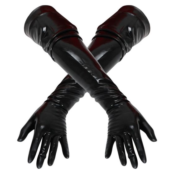 LATEX - duge, unisex rukavice (crne) - M
