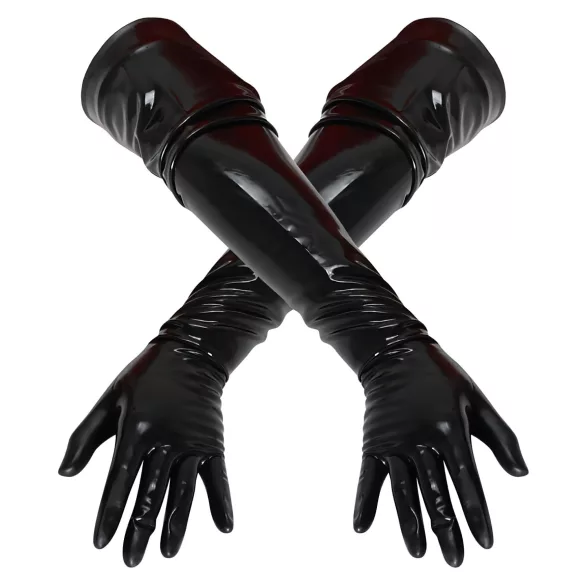 LATEX - duge unisex rukavice - crne - L