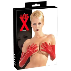 LATEX - duge unisex rukavice - crvene - M
