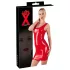 Latex bezrukavna, latex minihaljina (crvena) - M
