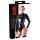 LATEX - dugorukavni ženski body (crna)
