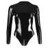 LATEX - dugorukavni ženski body (crna) - M