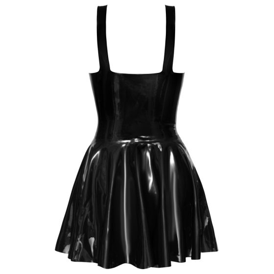 LATEX - mini haljina sa suknjom na volane (crna)
