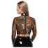LATEX - prozirni latex top (prozirno-crni) - XL
