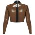 LATEX - prozirni latex top (prozirno-crni) - XL