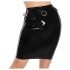 LATEX - crna midi suknja od lateksa - M