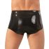 LATEX - bokserice + navlaka za penis (crna) - L/XL