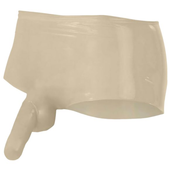 LATEX - bokserice + navlaka za penis (prirodno) - L/XL