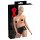 LATEX - ženske gaćice s kondomom (crne) - XL