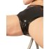 LATEX - ženske gaćice s kondomom (crne) - XL