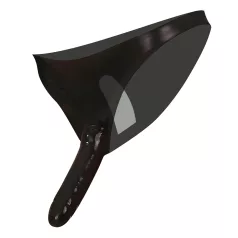   LATEX - donje rublje s unutarnjim i vanjskim dildom - crno (S-L)