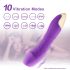 Mrow Pravi Ljubavnik - punjivi, vodootporni realistični vibrator (ljubičasti)