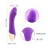 Mrow Pravi Ljubavnik - punjivi, vodootporni realistični vibrator (ljubičasti)