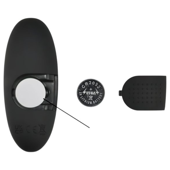 Mrow - analni vibrator s daljinskim upravljačem i svjetlom - crni