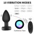 Mrow - svjetleći, radijski analni vibrator (crni)