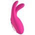 Mrow - punjivi trostruki vibrator za klitoris (rozi)