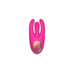 Mrow - punjivi vibrator za klitoris s 3 zupca (ružičasti)