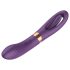 Funny Me Dual - Punjivi 2u1 jezičasti vibrator (ljubičasti)