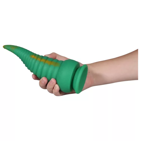 OgazR Octopuss - realistični dildo polip - 21 cm - zeleni žuti