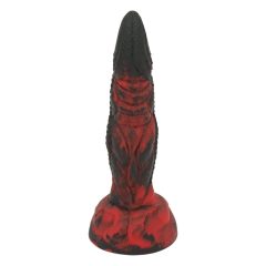 OgazR Hell Dong - gumeni groovy dildo - 20 cm (crno-crveni)