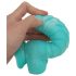 Morski Zmaj - rebrasti dildo - 17 cm (plavo-bijeli)