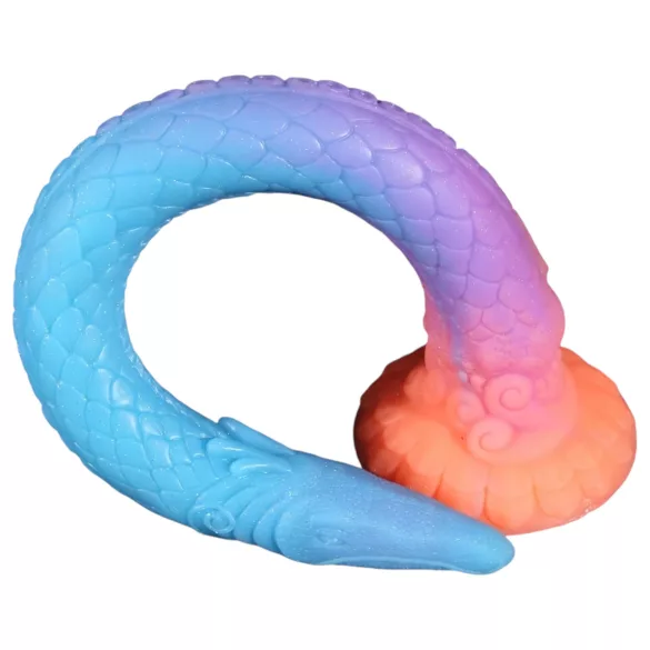 OgazR XXL Eel - fosforescentni analni dildo - 47 cm - roza