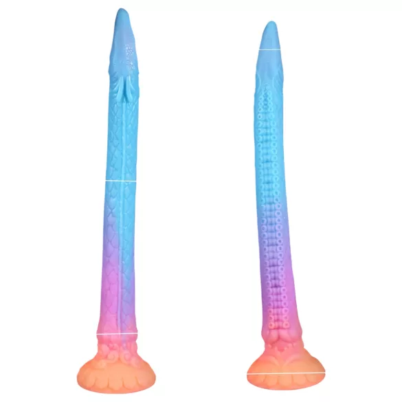 OgazR XXL Eel - fosforescentni analni dildo - 47 cm - roza