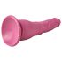 OgazR Optimus - realistični dildo s vakuum postoljem - 22 cm (rozi)